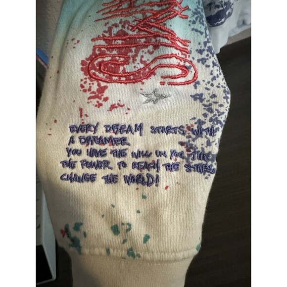 Dreamland Pullover Hoodie Small  Raised Embroidered Graffiti Colorful Street - Picture 6 of 16